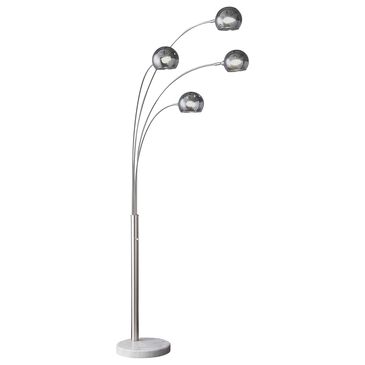 37B 86.5" 4-Arm Arc Floor Lamp in Chrome, , large