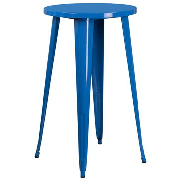Flash Furniture 24" Round Bar Table in Blue, , large
