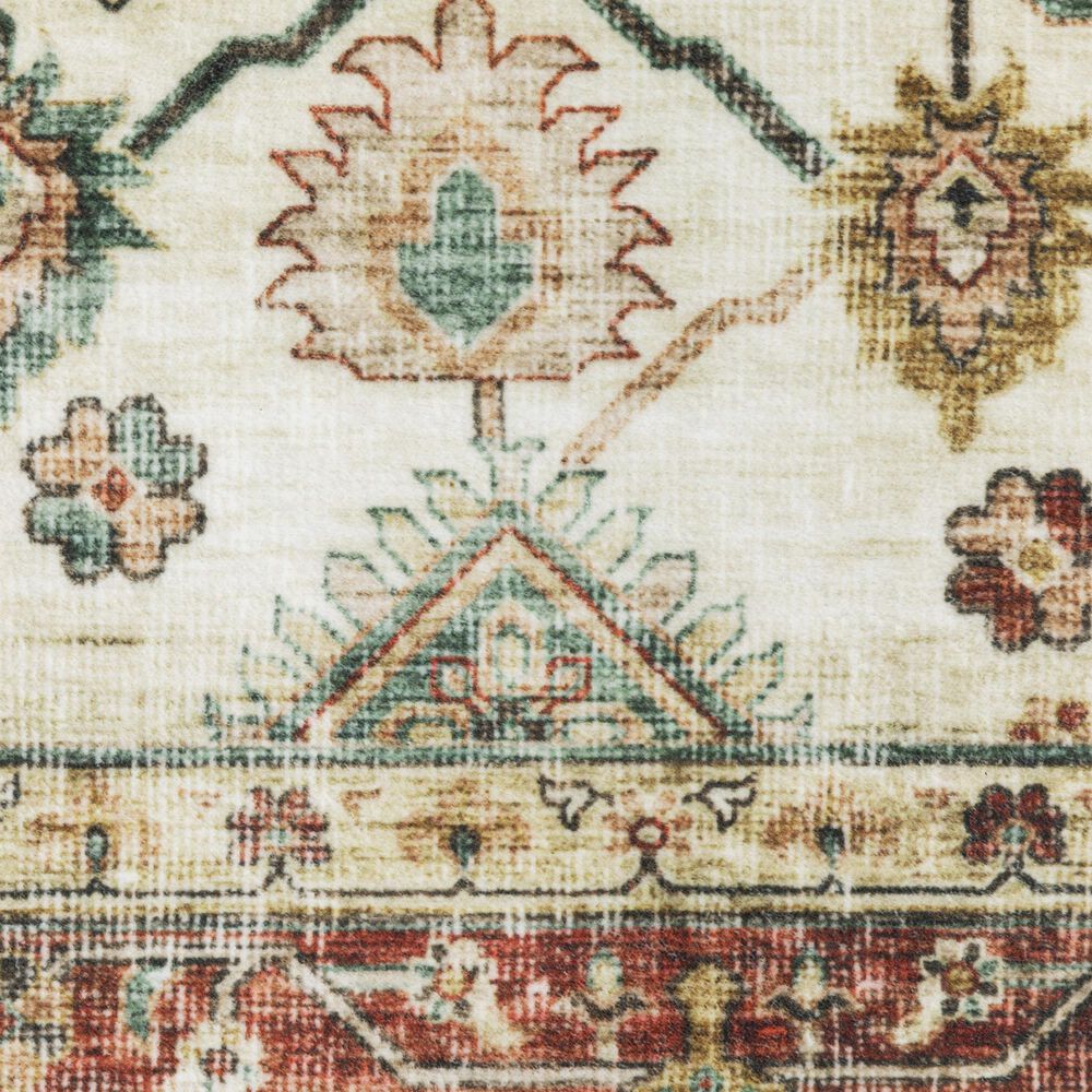 Oriental Weavers Sumter 2&#39; x 8&#39; Ivory and Red Runner, , large