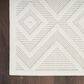 Nourison Versatile 6" x 9" Ivory and White Indoor/Outdoor Area Rug, , large