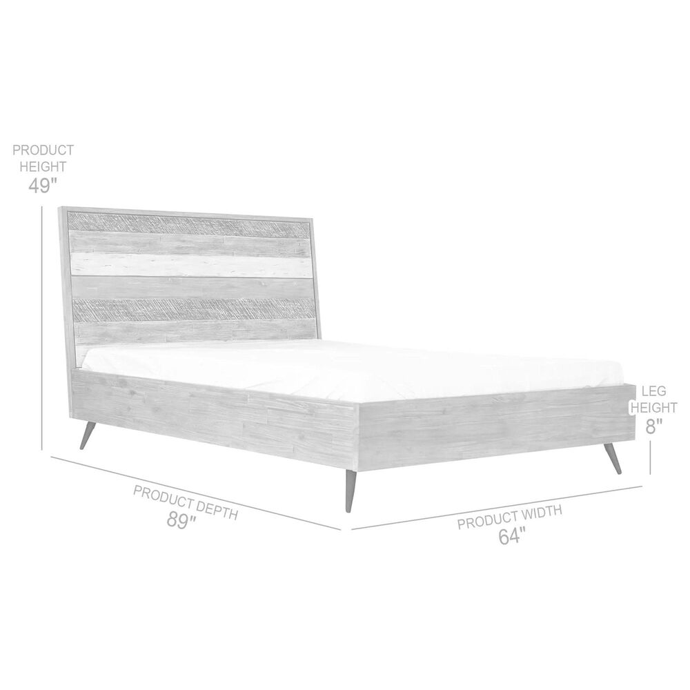 Blue River Bridges Queen Platform Bed in Natural and Gray, , large