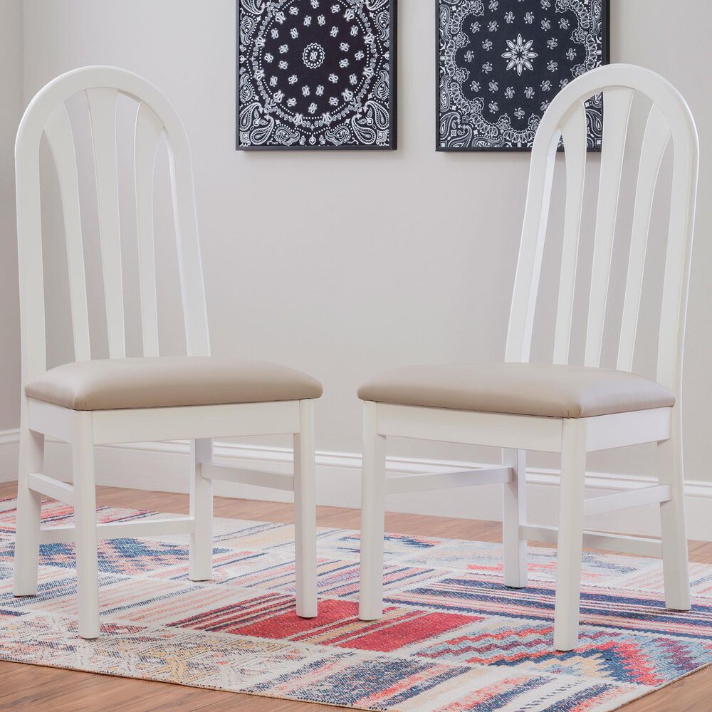 Linon Home Decor Jesper Side Chair in White (Set of 2), , large