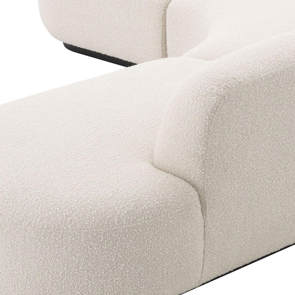 Eichholtz Bjorn 3-Piece Stationary Curved Sectional in Boucle Cream, , large