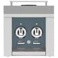Hestan 12" Built-In Liquid Propane Double Side Burner in Pacific Fog Dark Grey, , large