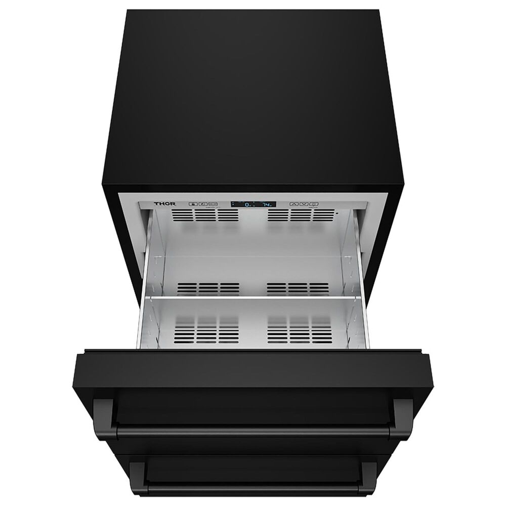 Thor Kitchen Gordon Ramsay 5.4 Cu. Ft. Undercounter Drawer Freezer with Handle Kit in Black, , large