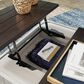 Ashley Darborn Lift Top Cocktail Table in Gray and Brown, , large