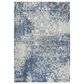 RIZZY Gossamer Blue, Gray and Ivory 4" x 6" Area Rug, , large