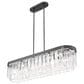 Golden Lighting Ciara 6-Light Linear Pendant in Matte Black, , large