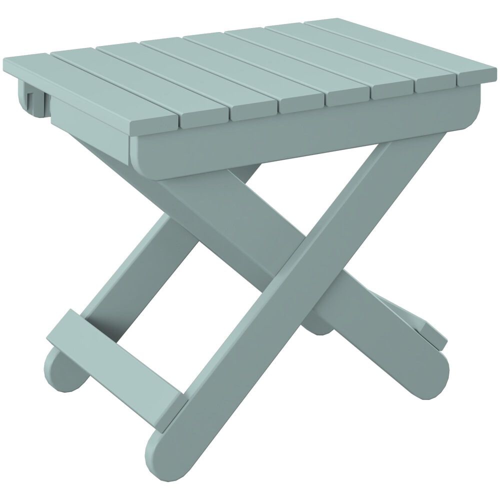 Amish Country Folding Adirondack and Side Table in Sage Green, , large