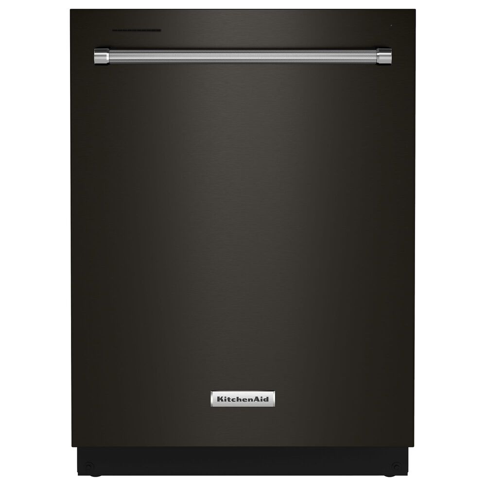 KitchenAid 24" Built-In Bar Handle Dishwasher with FreeFlex 3rd Rack and Top Control in Black Stainless Steel, , large