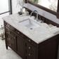 James Martin Vanities Brittany 48" Single Bathroom Vanity in Burnished Mahogany with 3 cm Eternal Jasmine Pearl Silestone Top, Rectangular Sink and FreePower Wireless Charger, , large