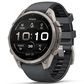 Garmin fenix 9 Pro Smartwatch 47mm Titanium with Graphite and Black Silicone Band, , large