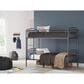 Ashley Lanceburg Twin over Twin Bunk Bed with Ladder in Gray, , large