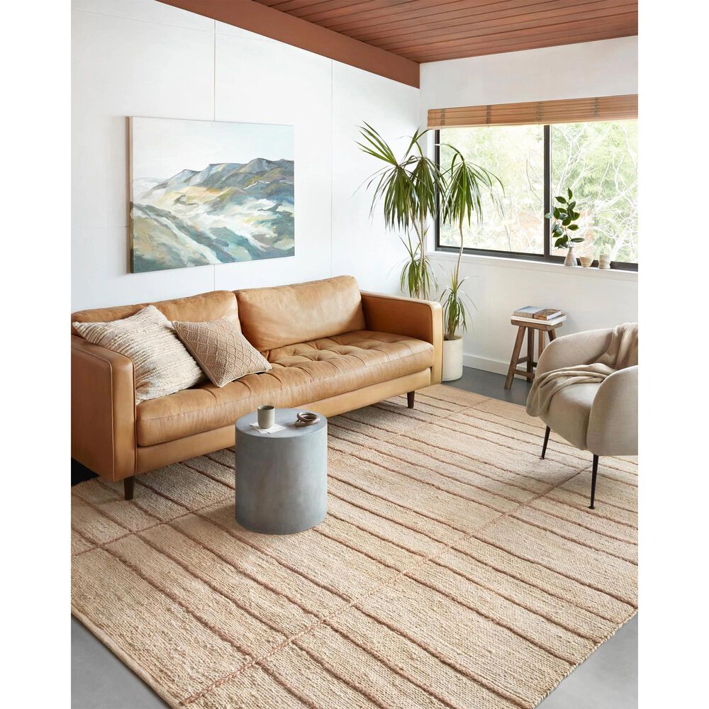 Loloi II Bodhi  BOD-04 5&#39; x 7&#39;6&quot; Ivory and Natural Area Rug, , large
