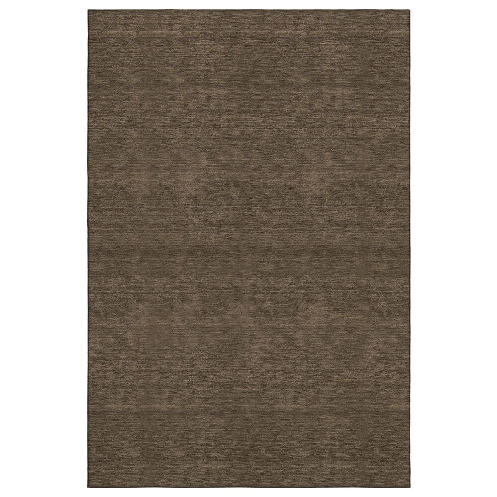Dalyn Rug Company Soft Essentials Solid Chocolate 10" x 14" Area Rug, , large