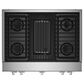 JennAir 36" Noir Gas Rangetop w/ Grill - Stainless Steel, , large