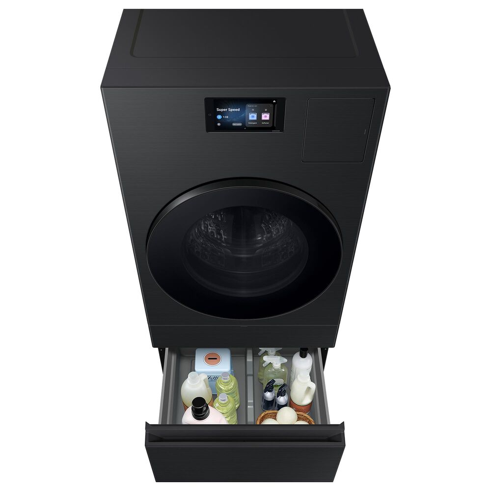 Samsung Bespoke AI Laundry Combo Pedestal with Storage Drawer in Brushed Black, , large