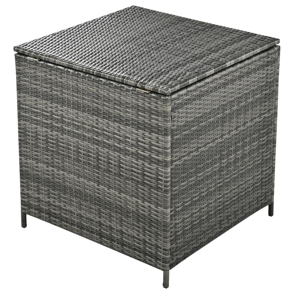 HOMLUX 6-Piece Outdoor Conversation Set with Storage Box in Beige, , large