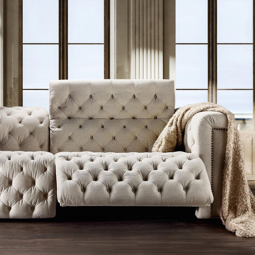 Hooker Furniture Savion Deux Power Reclining Sofa with Power Headrests in Aries Beach, , large