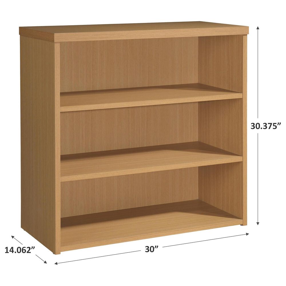 Valor Living Denmark 3-Shelf Bookcase in Natural, , large