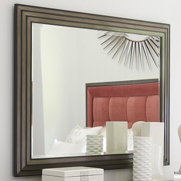 Lexington Furniture Ariana Miranda Rectangular Mirror in Charcoal Gray, , large