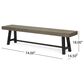 Noble House Lyons 7-Piece Dining Set in Black and Gray, , large