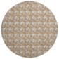 Dalyn Rug Company Soft Essentials Chevron Copper 8" Round Area Rug, , large