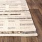 RIZZY Nova Silver, Ivory, Beige and Brown 4" x 6" Area Rug, , large