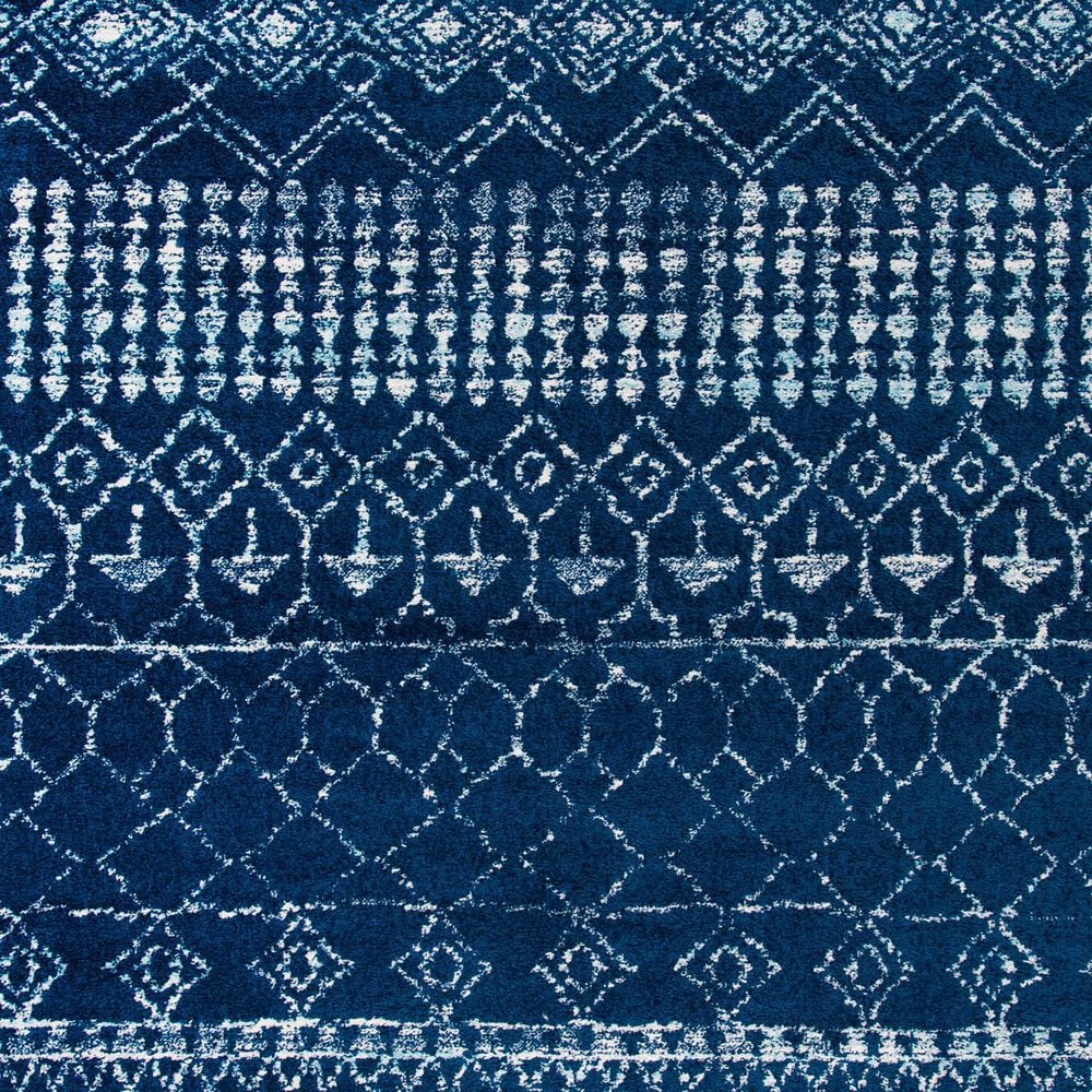 Safavieh Tulum 3&#39; Round Navy and Ivory Area Rug, , large