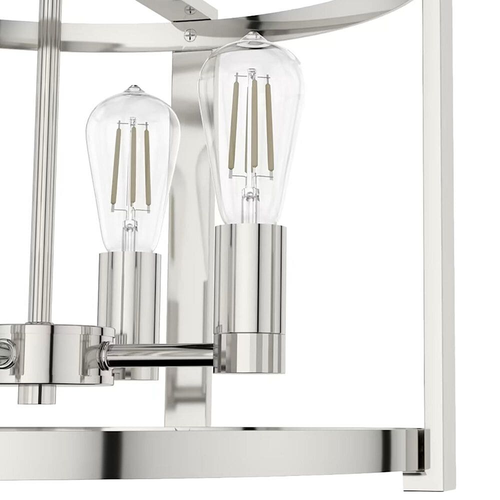 Hunter Astwood 18&quot; 4-Light Chandelier in Polished Nickel, , large