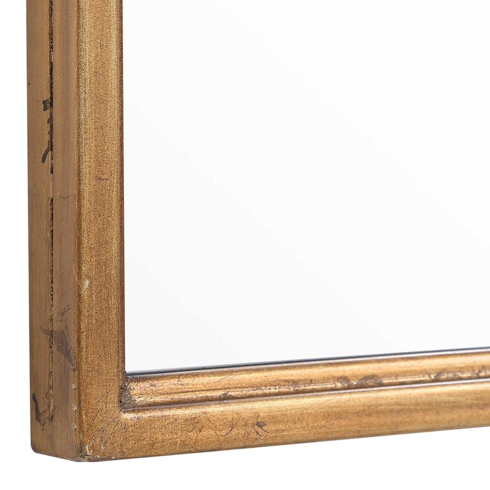 Salt &amp; Light Wall Mirror in Light Antique Gold Leaf, , large