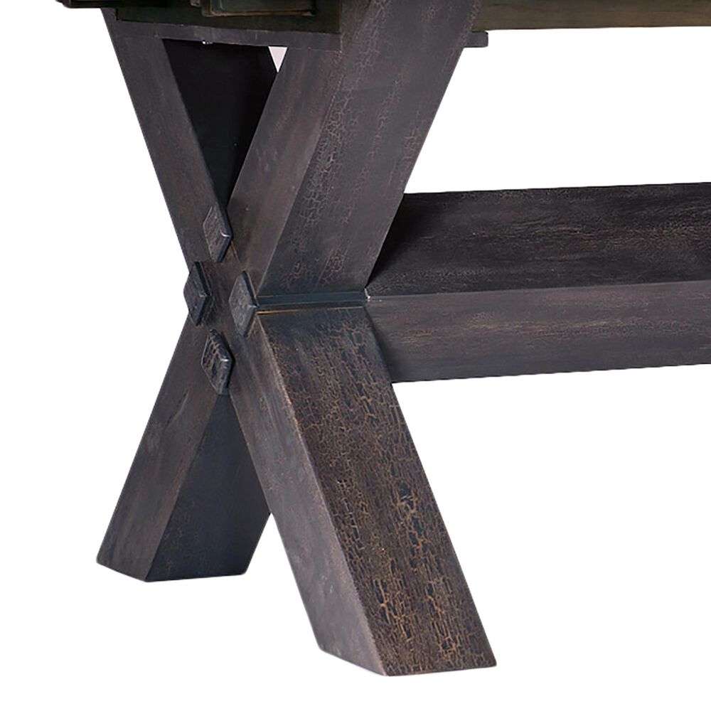 Hooker Furniture Big Sky Dining Table in Vintage Natural and Black - Table Only, , large