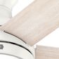 Hunter Aren Low Profile 44" Ceiling Fan with LED Lights in Fresh White, , large