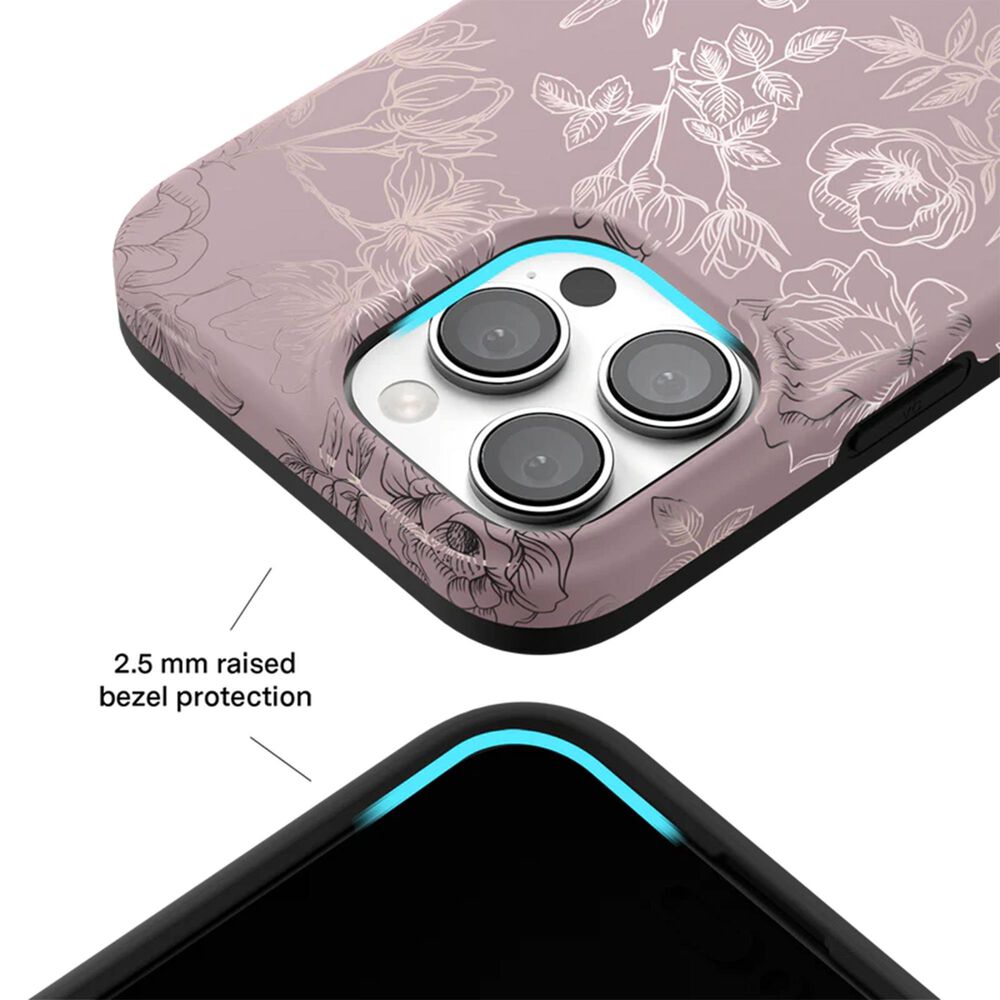 Velvet Caviar MagSafe Case for Apple iPhone 16 Pro - Dusty Rose Chrome Floral, , large