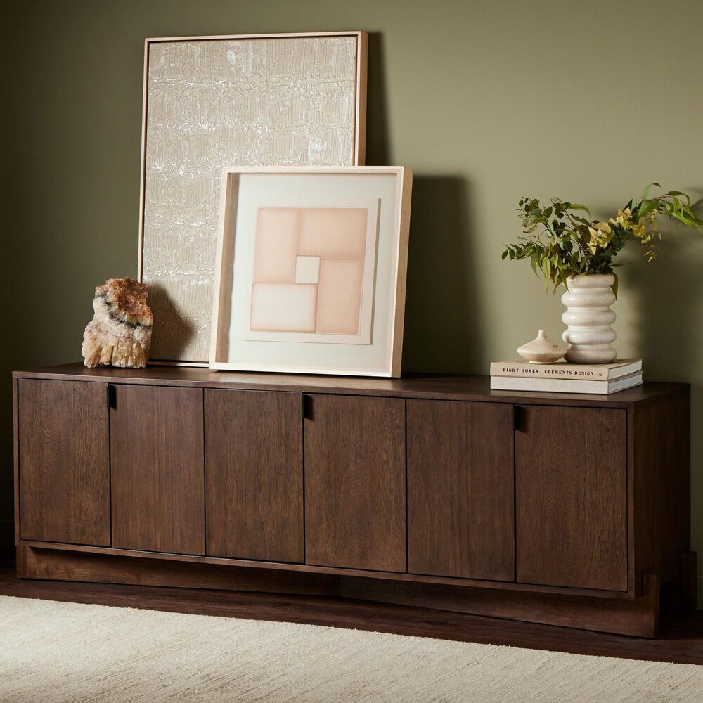 Four Hands Castillo Media Console in Chestnut Parawood, , large