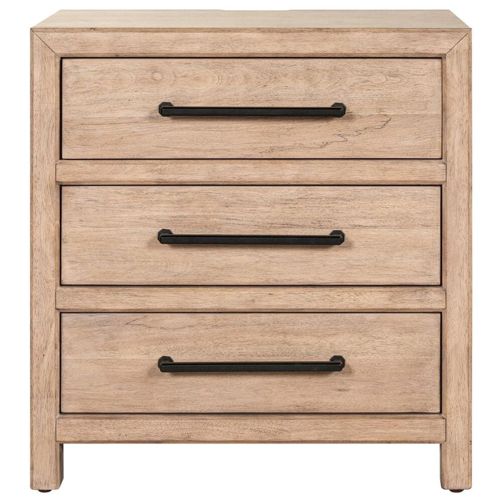 Belle Furnishings Proximity Place Queen Panel Bed with Two Nightstands in Barley Buff, , large