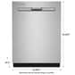 Maytag 24" Built-In Top Controls Dishwasher with 3rd Level Rack and Dual Power Filtration in Stainless Steel, , large