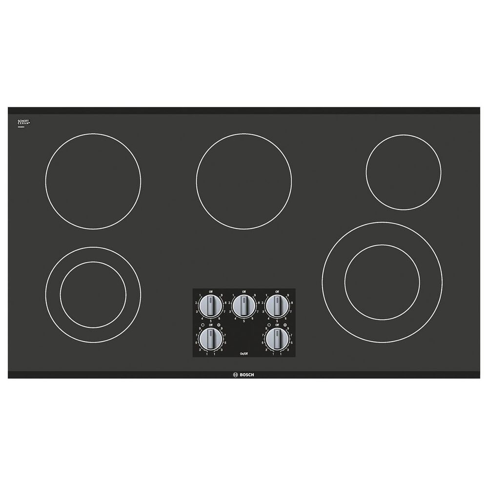 Bosch 36" Smoothtop Electric Cooktop in Black, , large