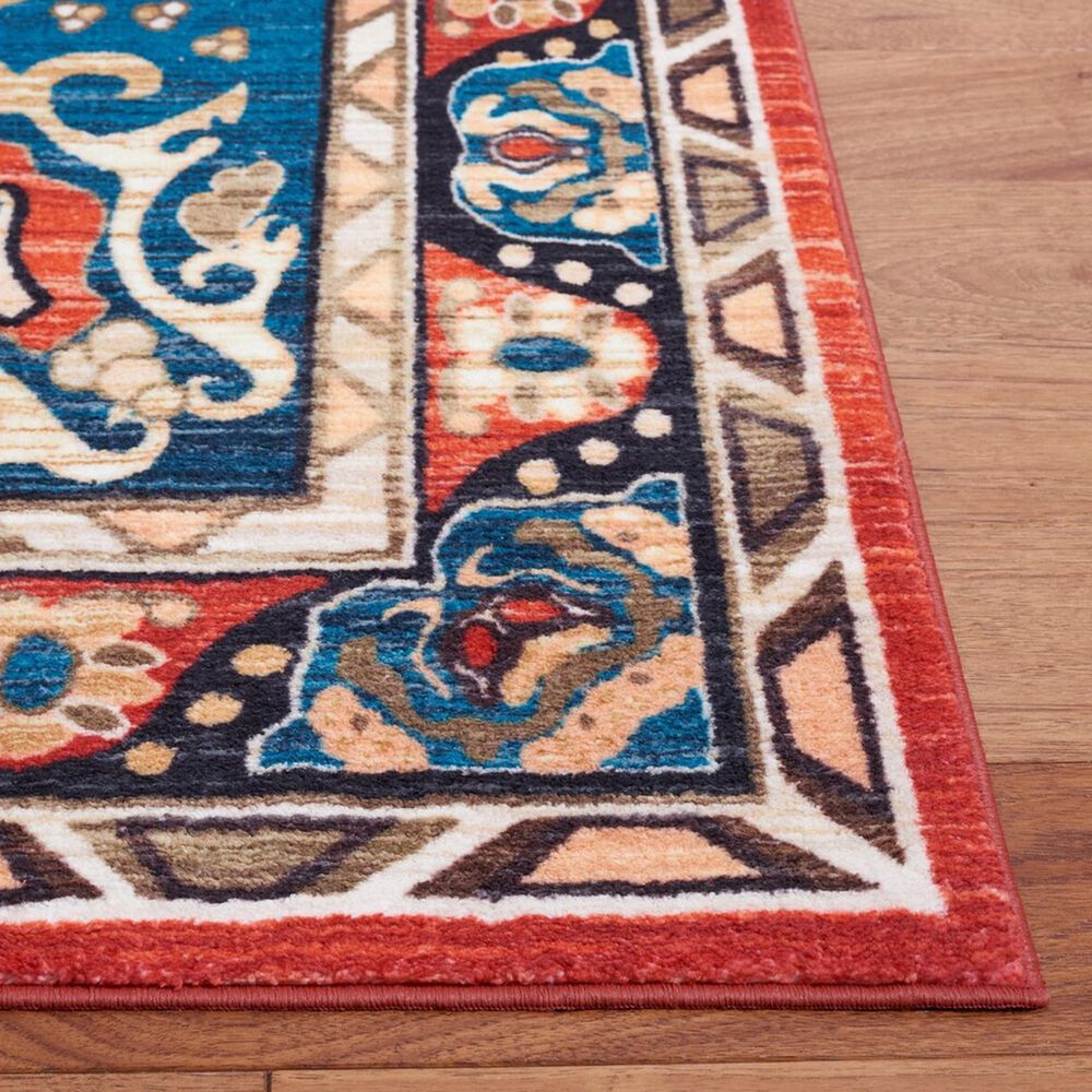 Safavieh Riviera 2&#39;2&quot; x 9&#39; Black and Red Runner, , large