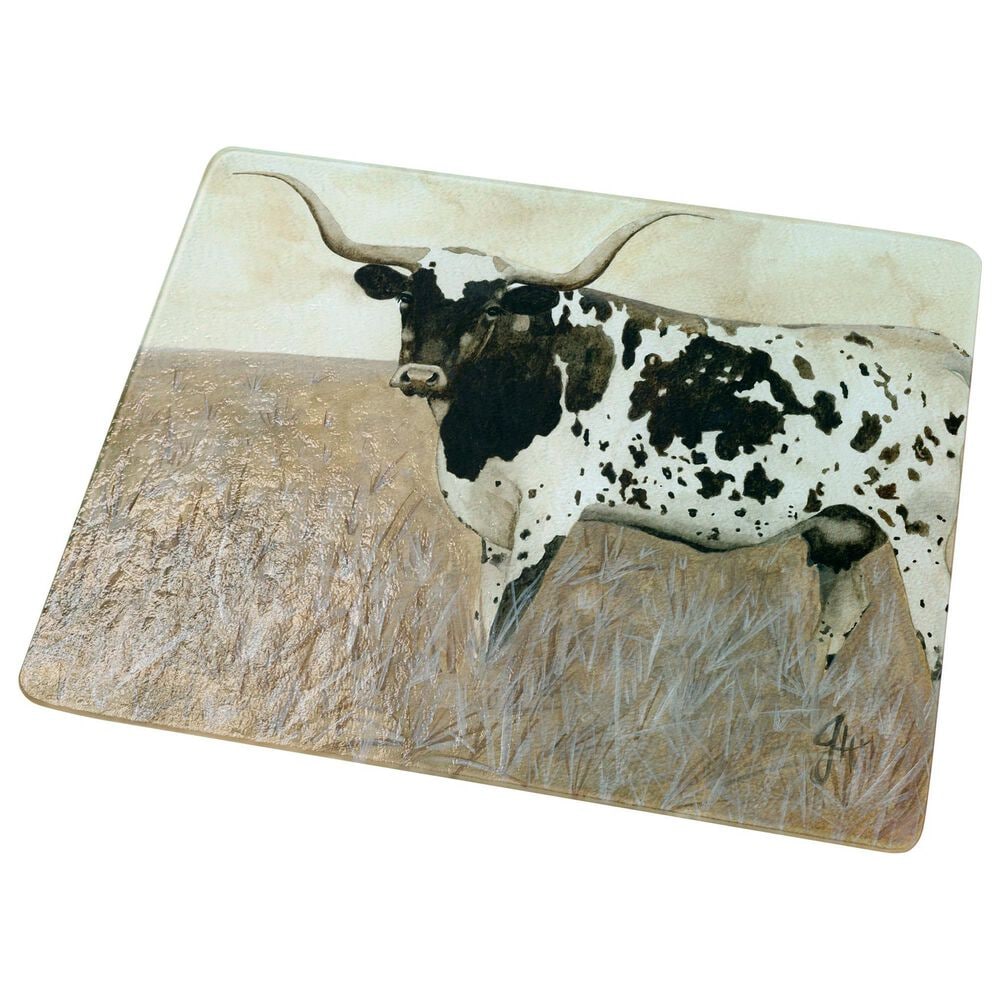 American Brand Studio 12" x 15" Old Timer Long Horn Cutting Board in Multicolor, , large