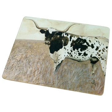 American Brand Studio 12" x 15" Old Timer Long Horn Cutting Board in Multicolor, , large