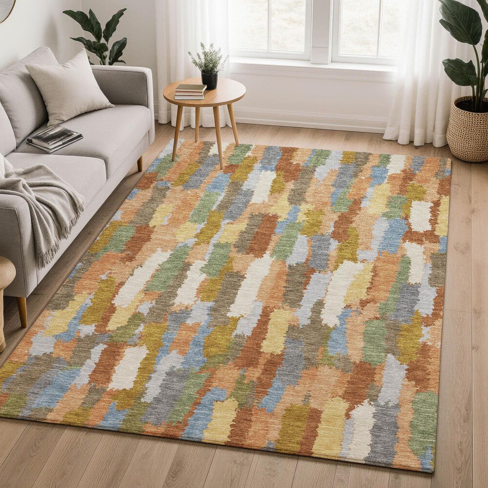 Dalyn Rug Company Kenner Abstract Copper 3' x 5' Area Rug, , large