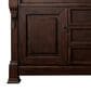 James Martin Vanities Brookfield 60" Double Bathroom Vanity in Burnished Mahogany with 3 cm Eternal Jasmine Pearl Quartz Top and Rectangle Sinks, , large