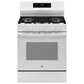 GE Appliances 30" Freestanding Gas Convection Range in White, , large
