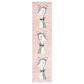 Safavieh Carousel CRK191P 2" x 8" Pink and Ivory Kids Runner, , large