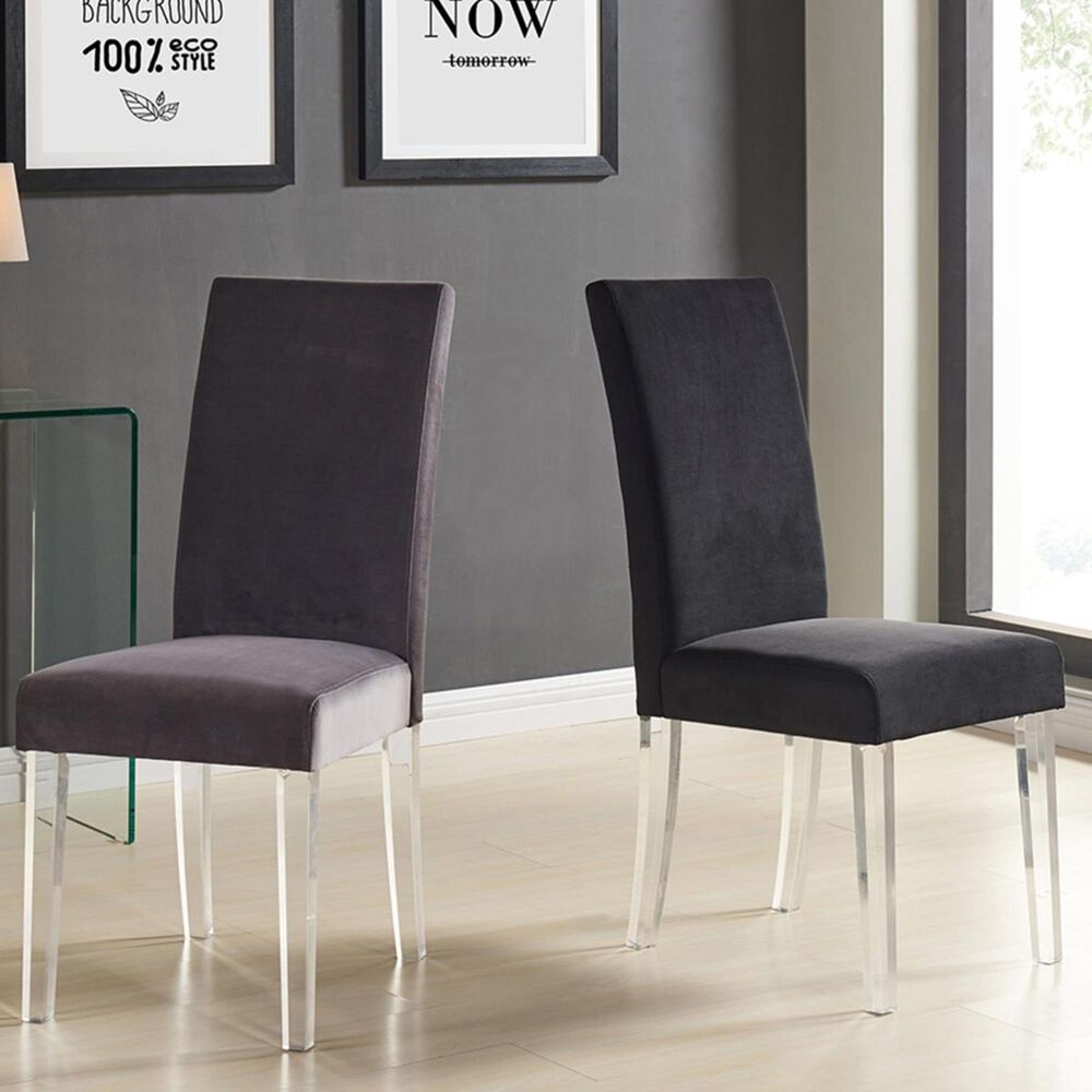 Blue River Dalia Dining Chair in Black and Acrylic (Set of 2), , large