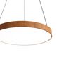 Golden Lighting Anello 1-Light Pendant in Black and Walnut, , large