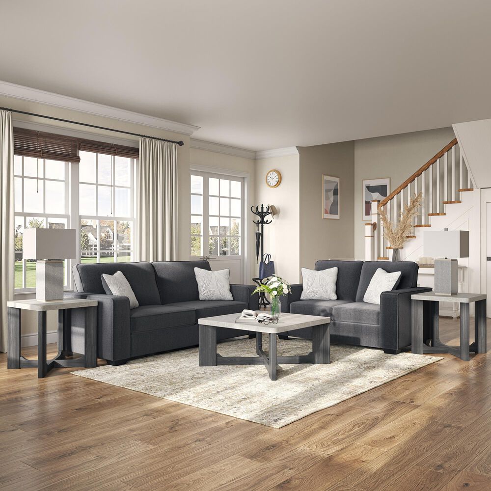 Ashley 7-Piece Living Room Set in Slate, , large