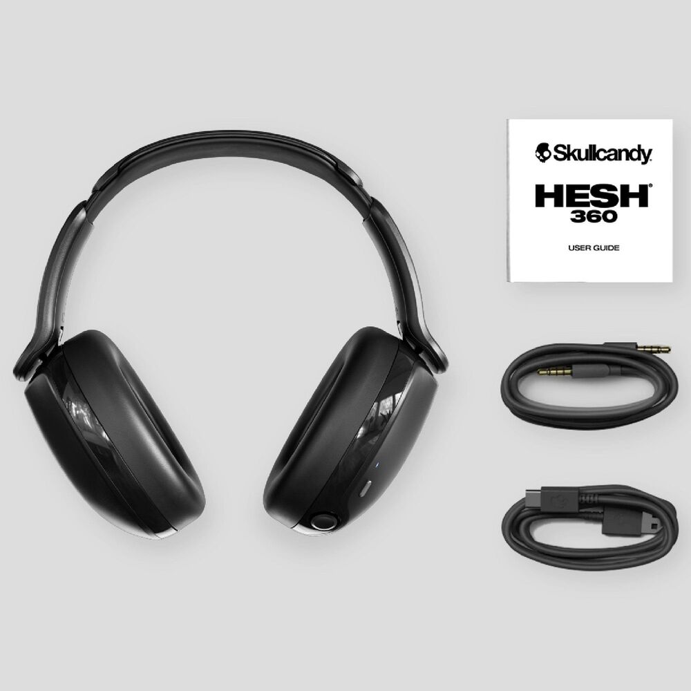 Skullcandy Hesh 360 Wireless Over-Ear Headphones in True Black, , large