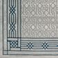 Radici USA Davide Southwestern 5"3" Round Blue Area Rug, , large